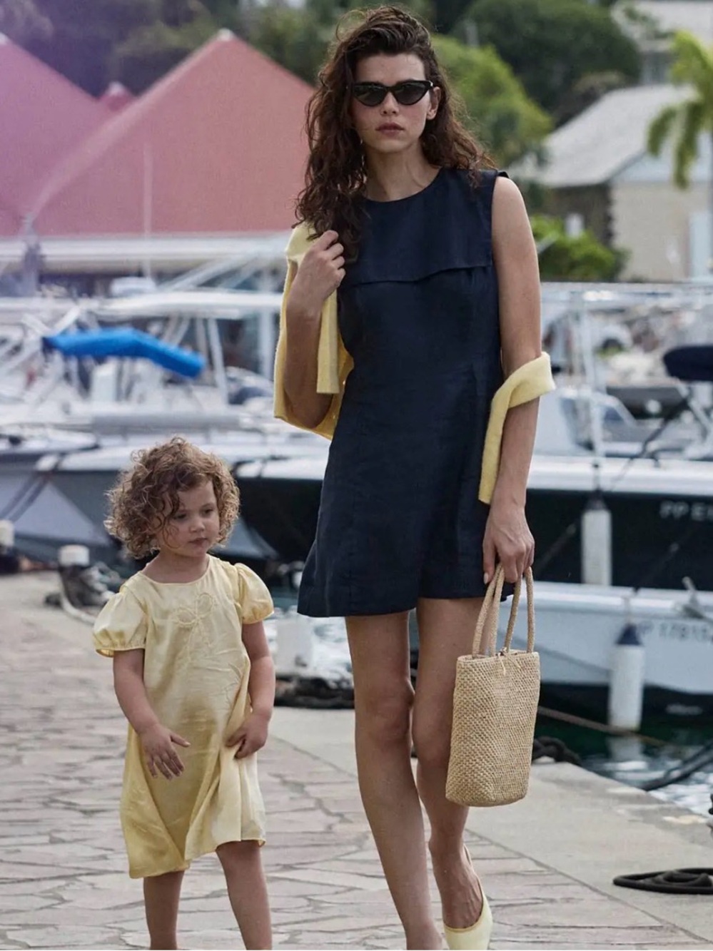 Doen - Monroe Dress - Navy Mini Dress - 100% Linen - NWT